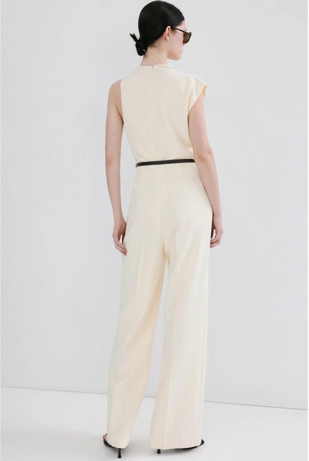 Mango Aansluitend jumpsuit ecru - Foto 2