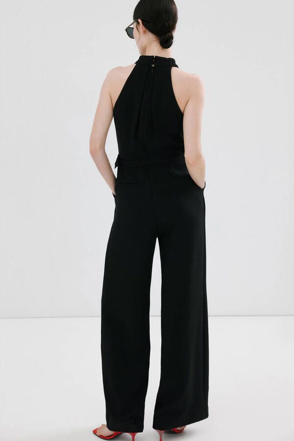 Mango Aansluitend jumpsuit zwart - Foto 3