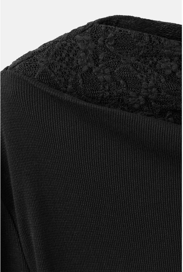 Mango asymmetrische top zwart - Foto 2
