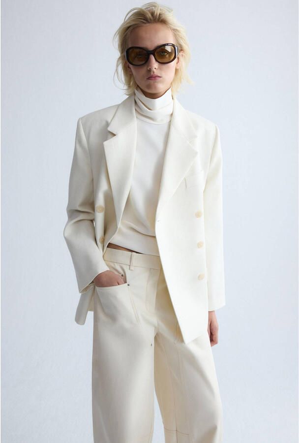 Mango ballon broek beige - Foto 2