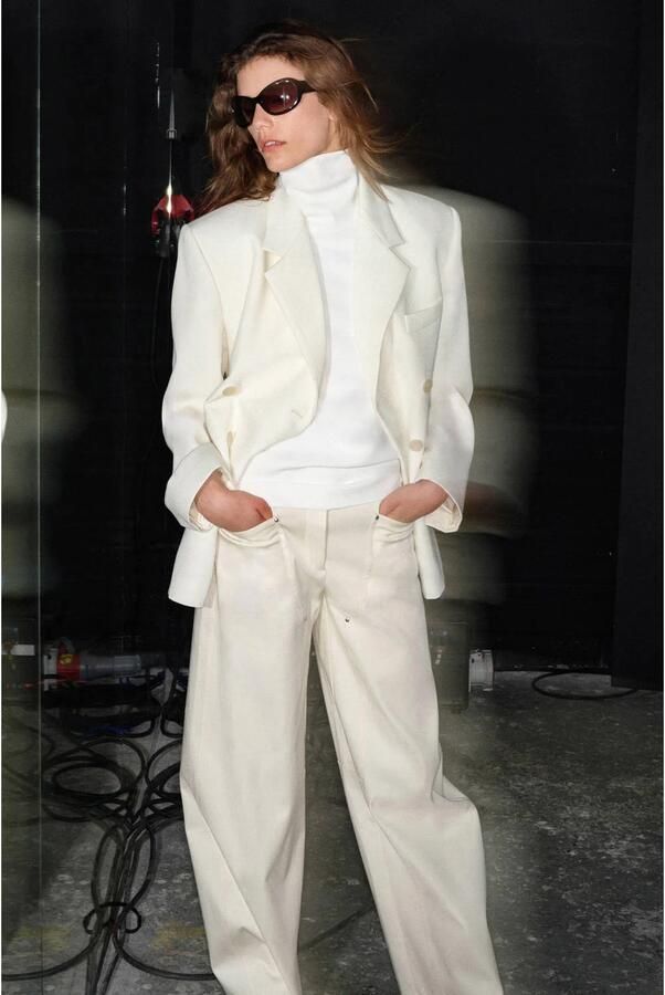 Mango ballon broek beige - Foto 3