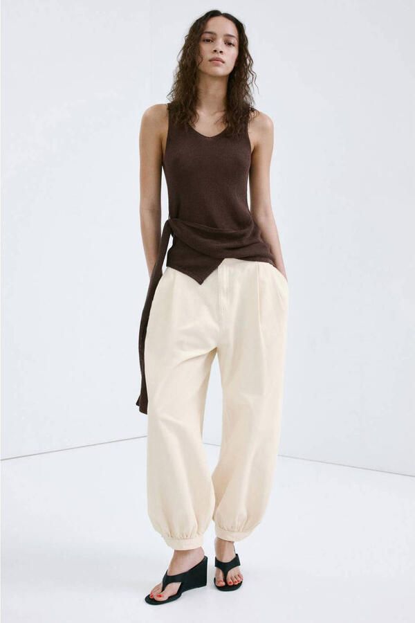 Mango balloon jeans beige - Foto 3