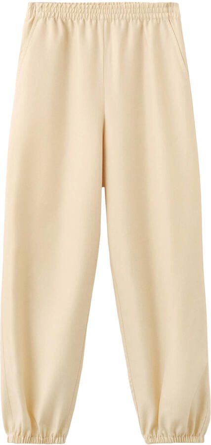 Mango balloon regular waist casual broek lichtgeel - Foto 2