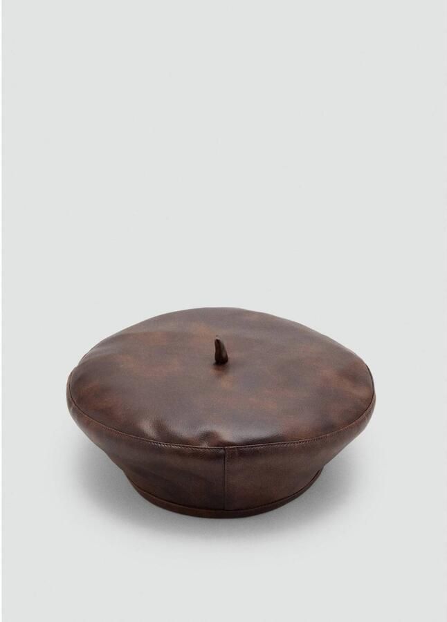 Mango baret donkerbruin - Foto 2