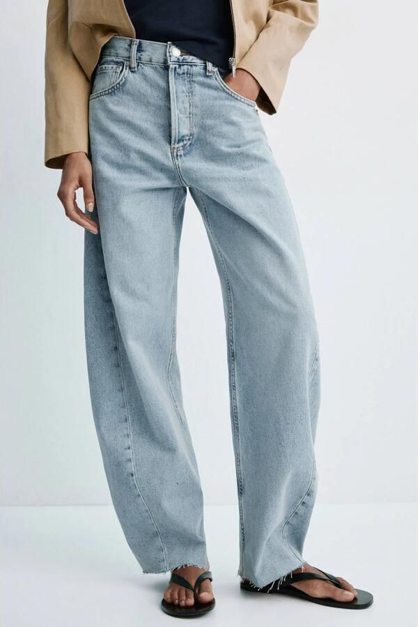 Mango barrel jeans lichtblauw - Foto 3