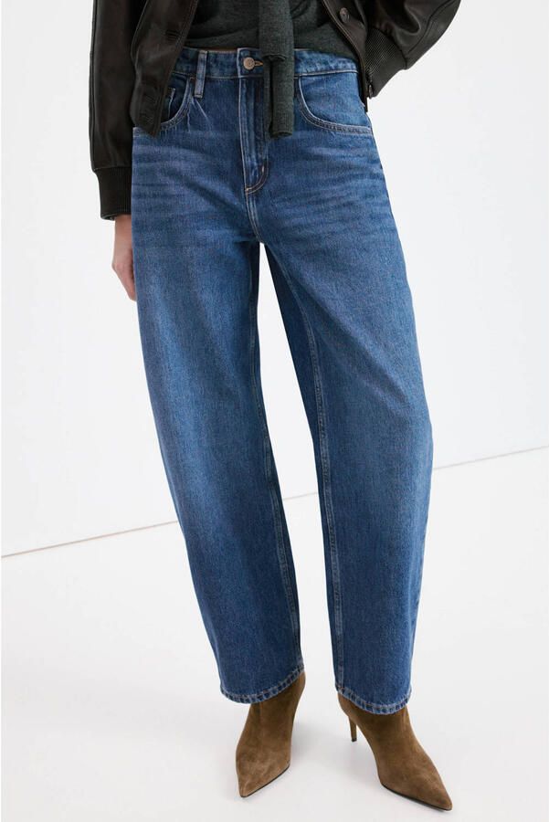 Mango barrel jeans medium blue denim