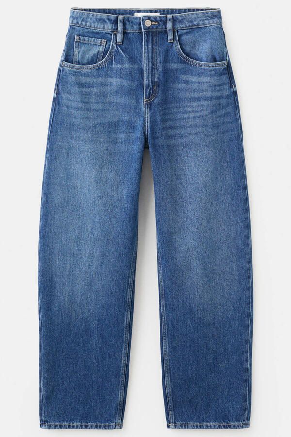 Mango barrel jeans medium blue denim - Foto 3