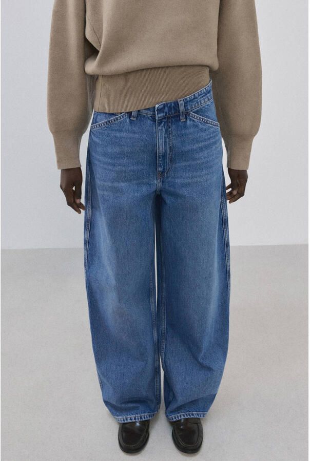 Mango barrel jeans medium blue denim