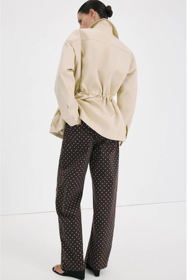 Mango barrel jeans met stippen bruin - Foto 2