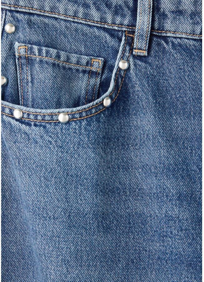 Mango barrel jeans met studs medium blue denim - Foto 2