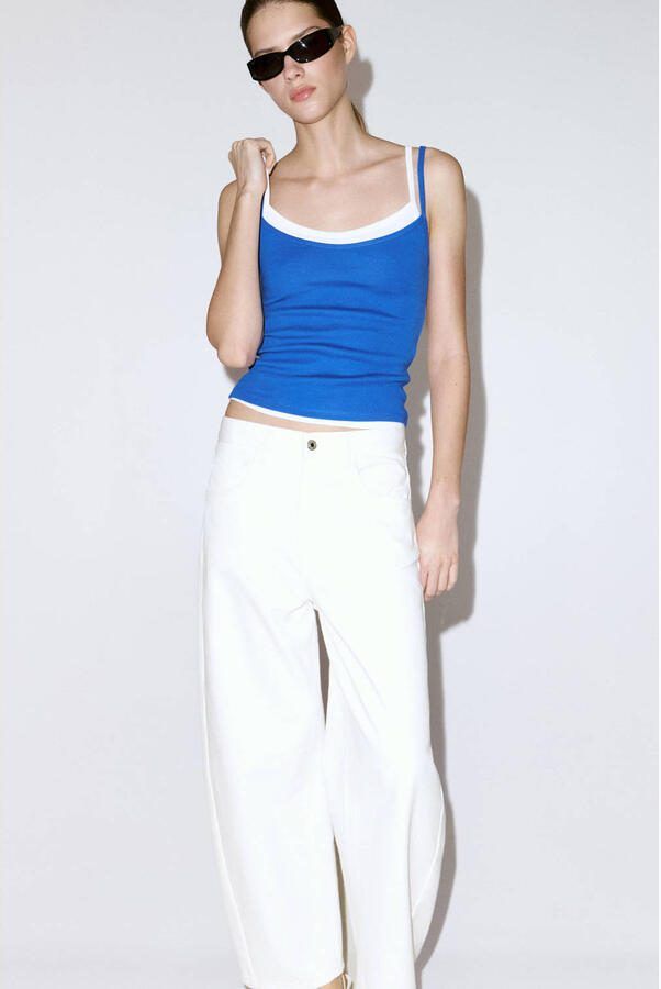 Mango barrel jeans wit - Foto 3
