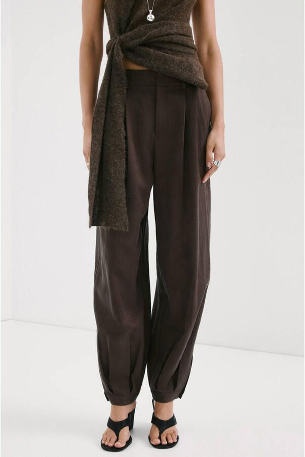 Mango barrel regular waist broek