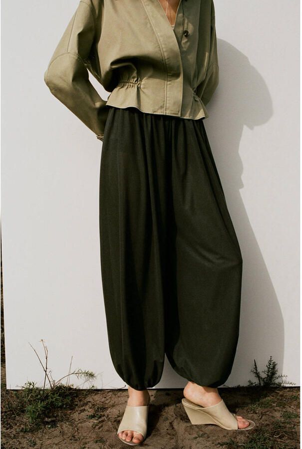Mango barrel regular waist casual broek