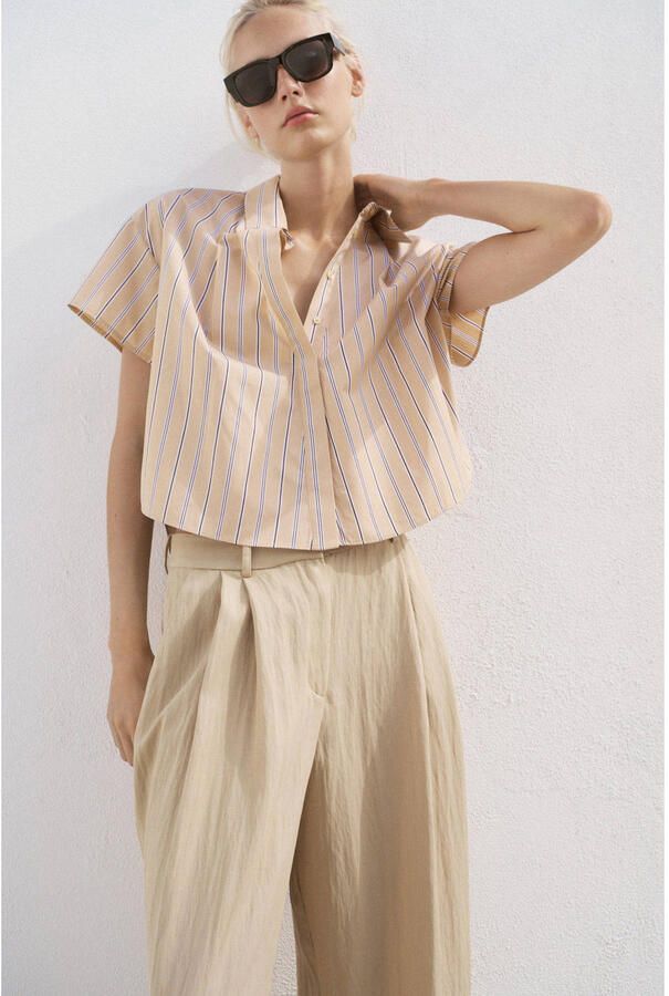 Mango blouse beige