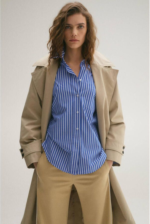 Mango blouse blauw - Foto 1