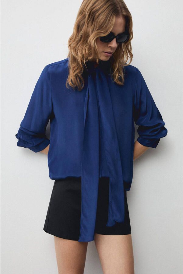 Mango blouse blauw