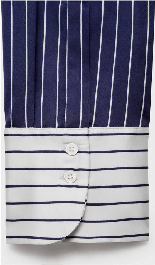 Mango blouse blauw - Foto 3