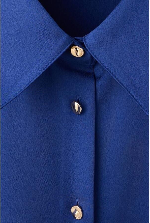 Mango blouse blauw - Foto 3
