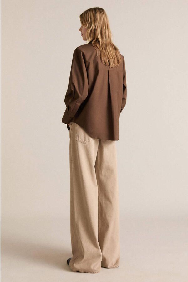 Mango blouse bruin - Foto 3