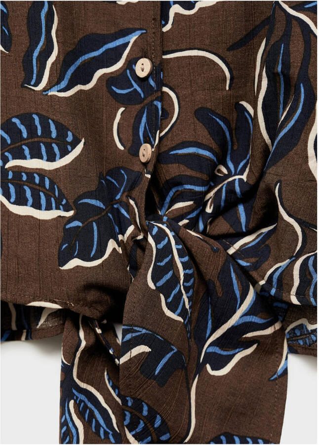 Mango blouse bruin - Foto 2