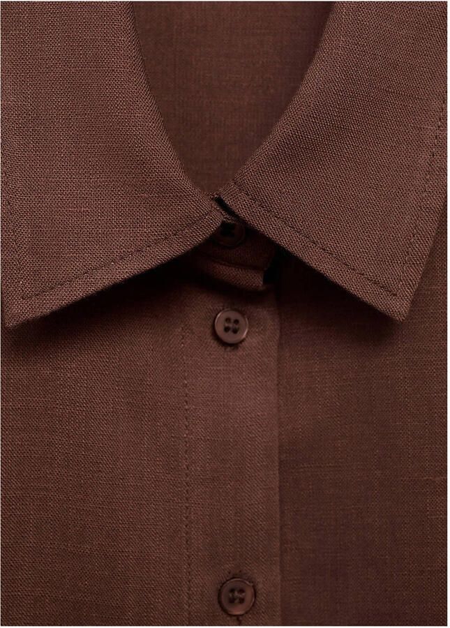 Mango blouse bruin - Foto 2