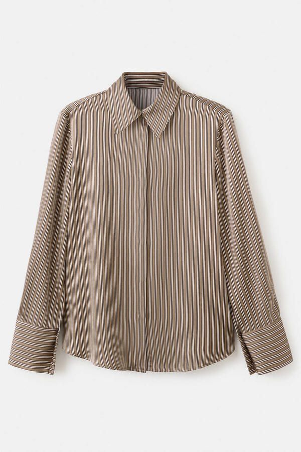 Mango blouse bruin - Foto 2