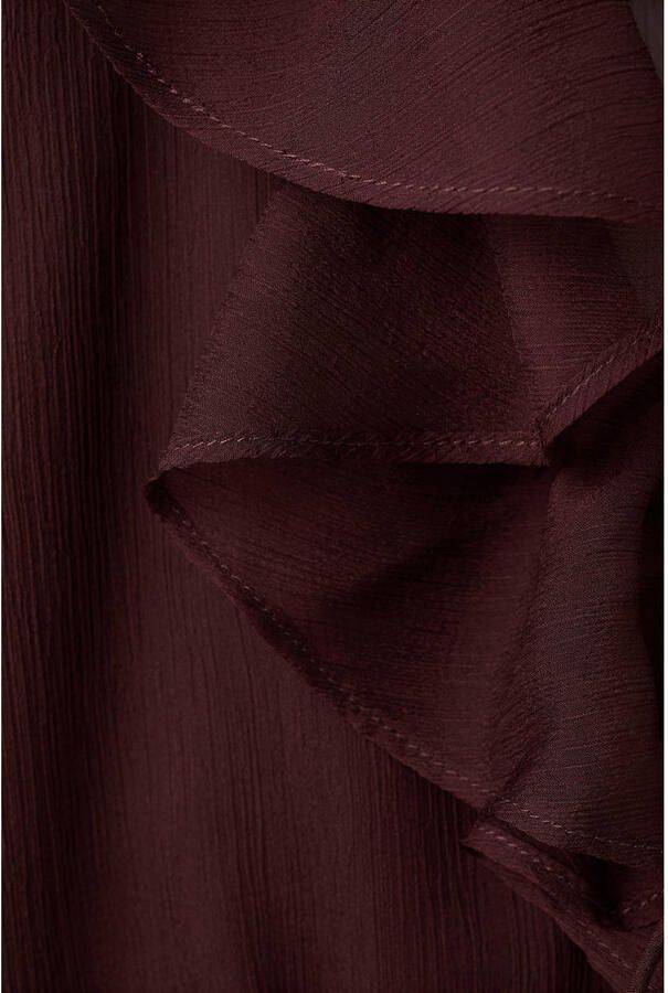 Mango blouse donkerbruin - Foto 2