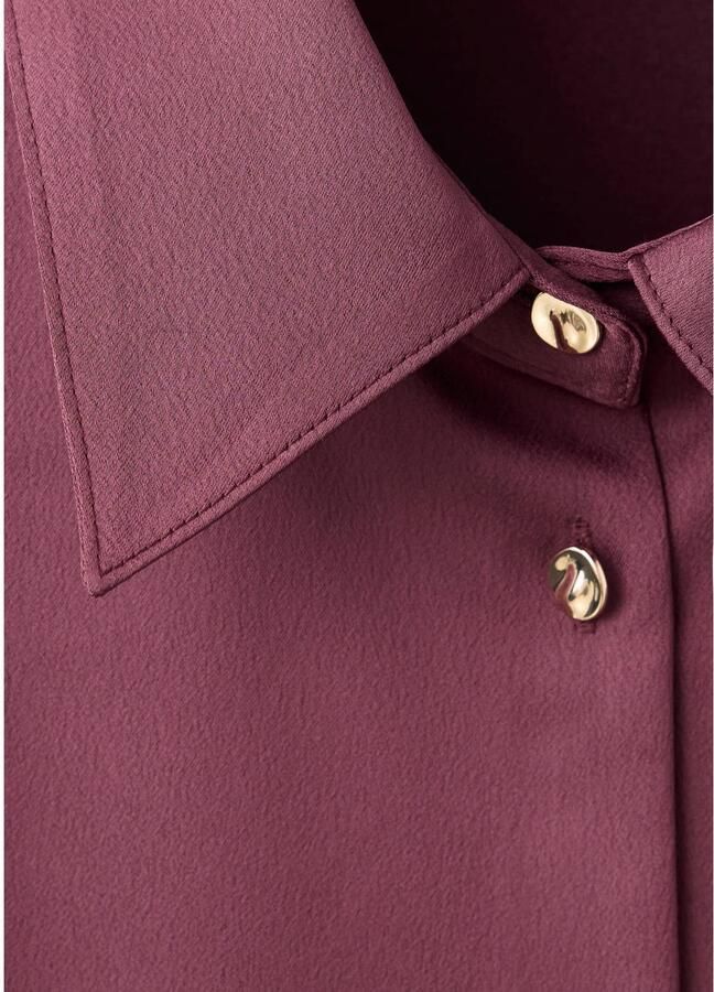 Mango blouse donkerpaars - Foto 2