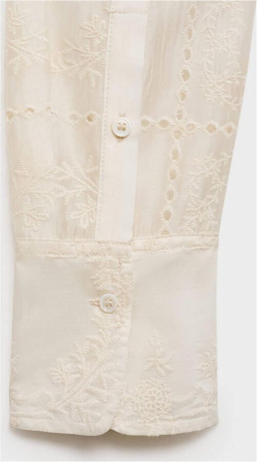 Mango blouse ecru broderie - Foto 3