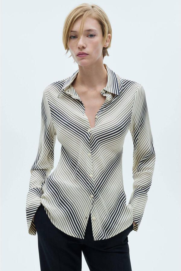 Mango blouse ecru