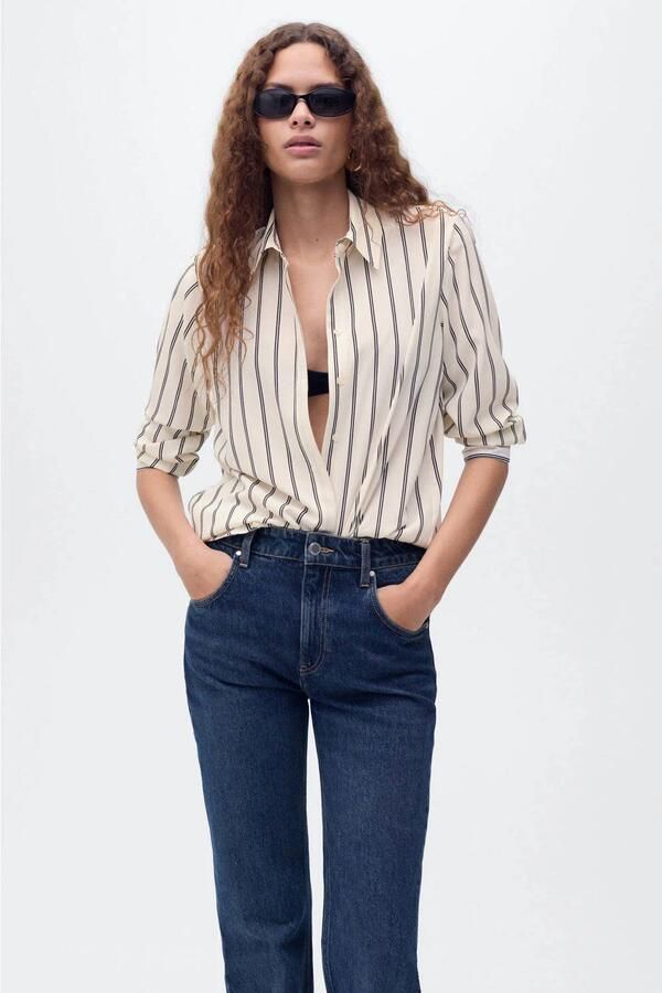Mango blouse ecru