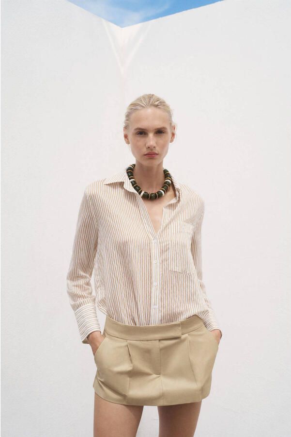 Mango blouse ecru