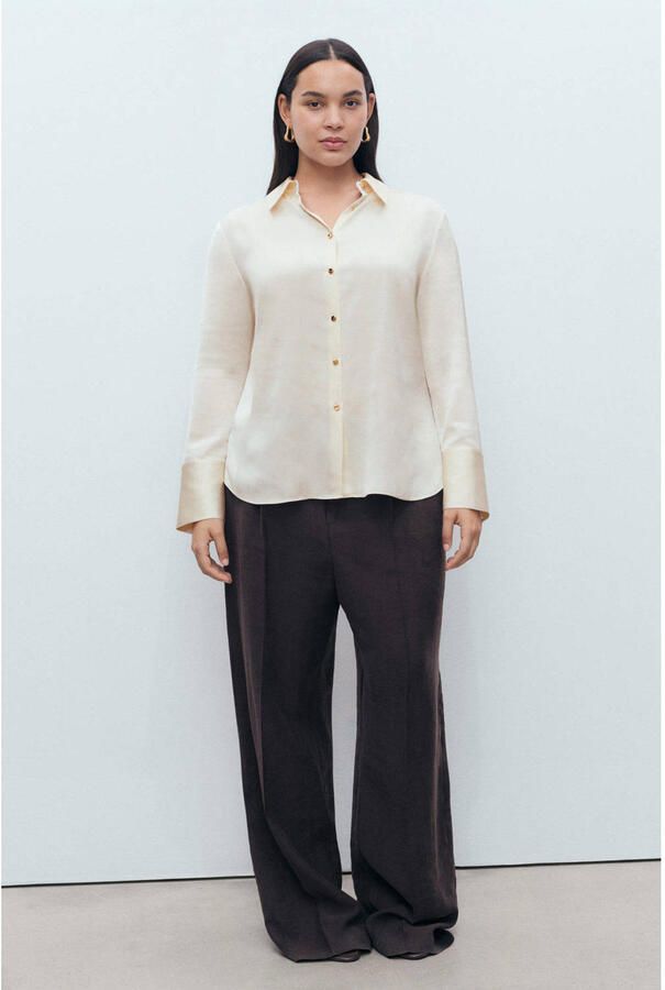 Mango blouse ecru