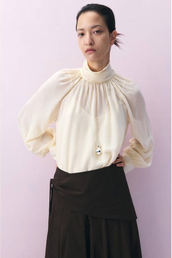 Mango blouse ecru