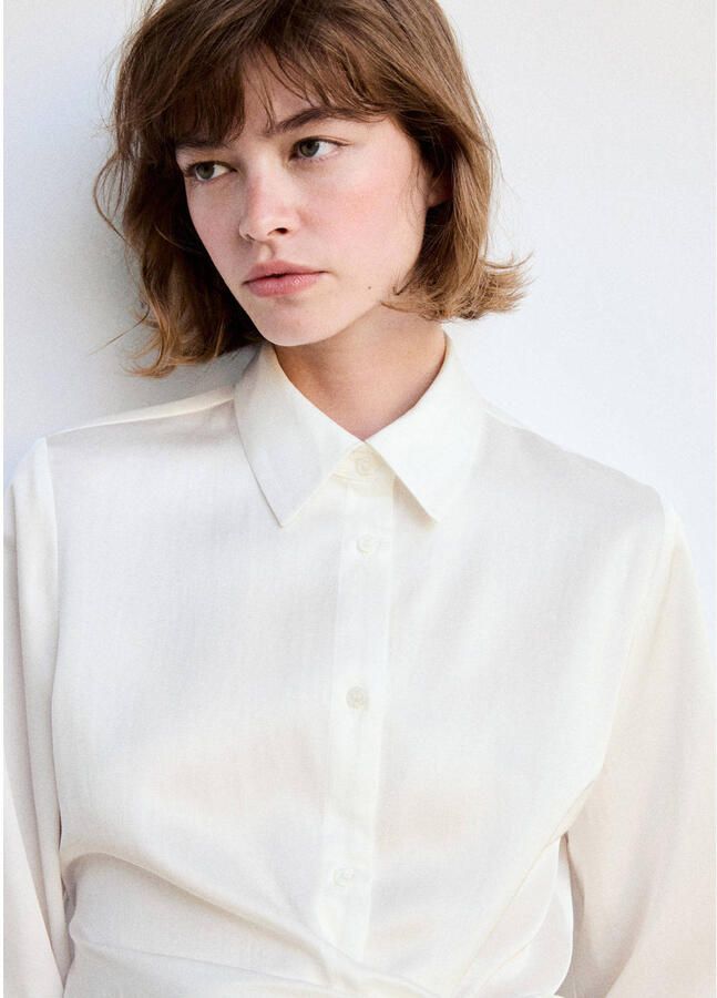 Mango blouse ecru