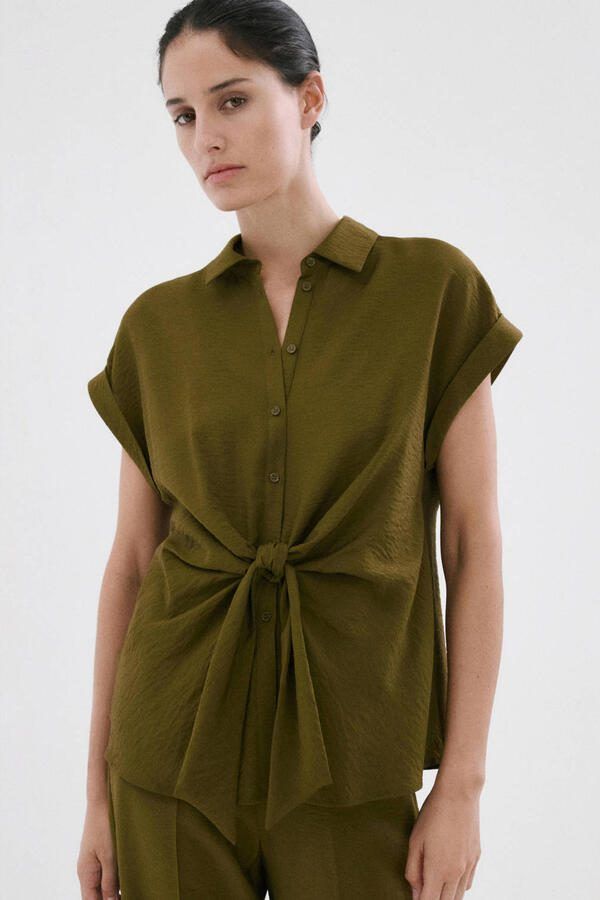 Mango blouse groen