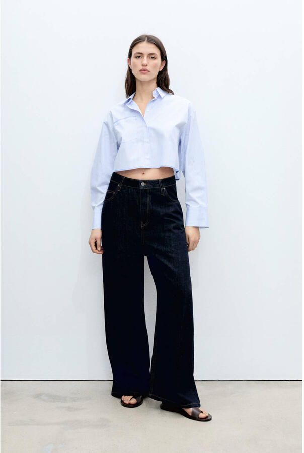 Mango blouse lichtblauw - Foto 2