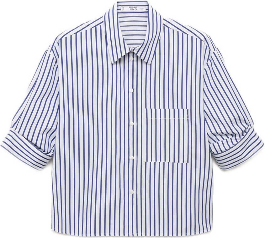 Mango blouse lichtblauw