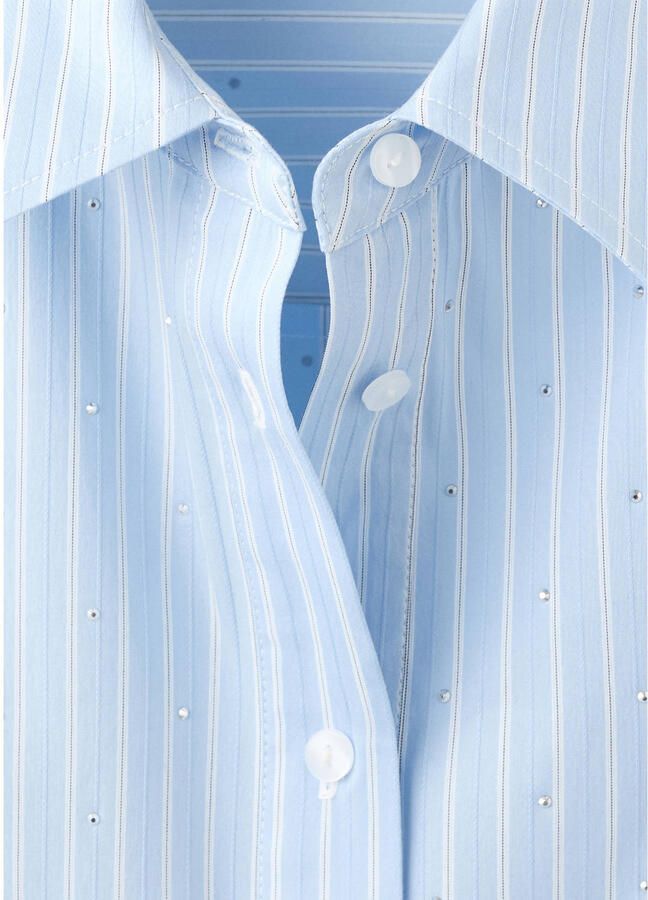 Mango blouse lichtblauw - Foto 3