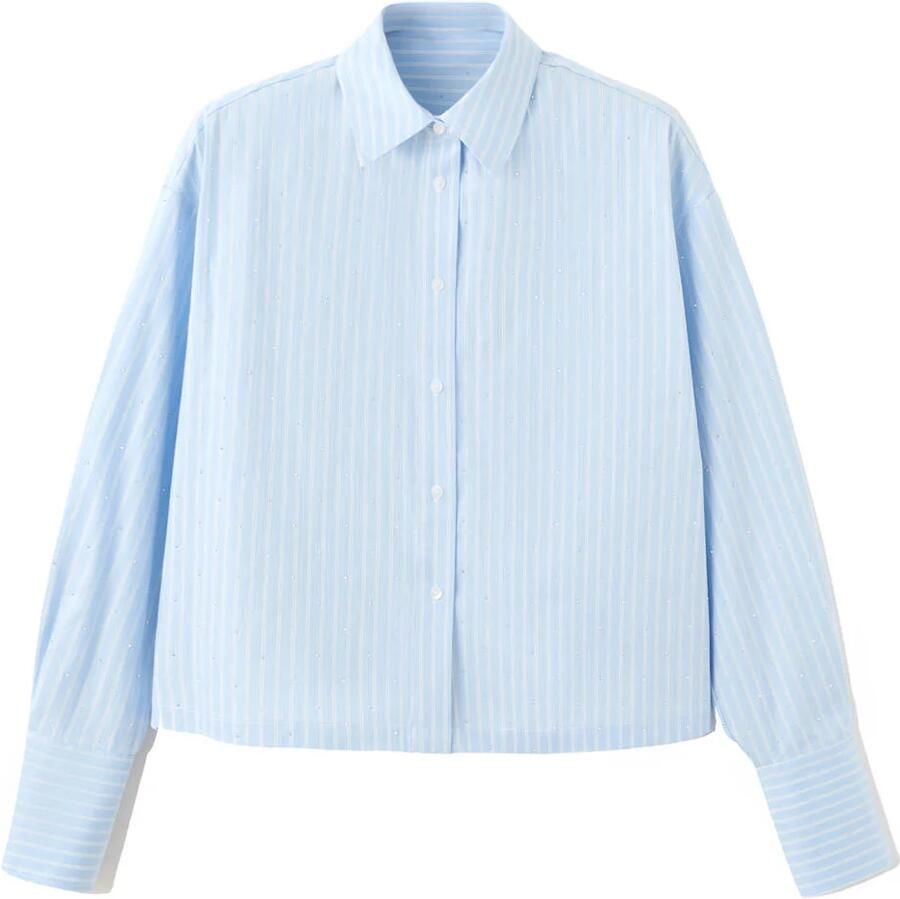 Mango blouse lichtblauw - Foto 2