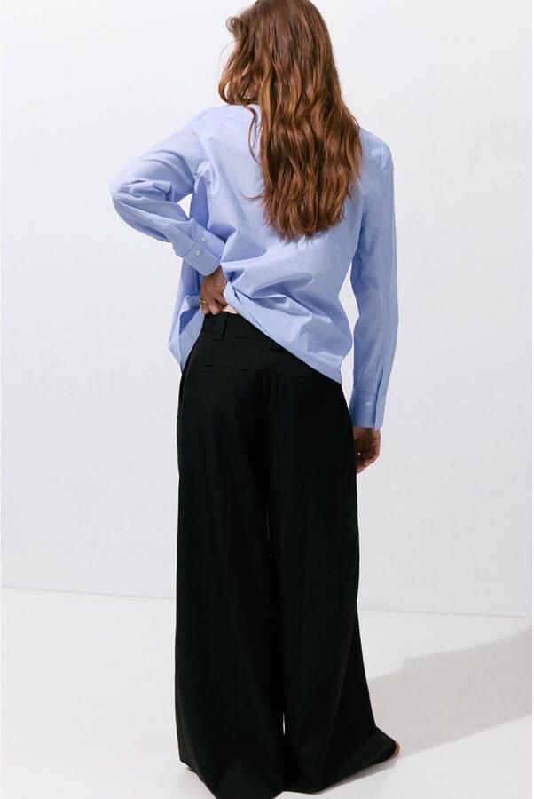 Mango blouse lichtblauw - Foto 3