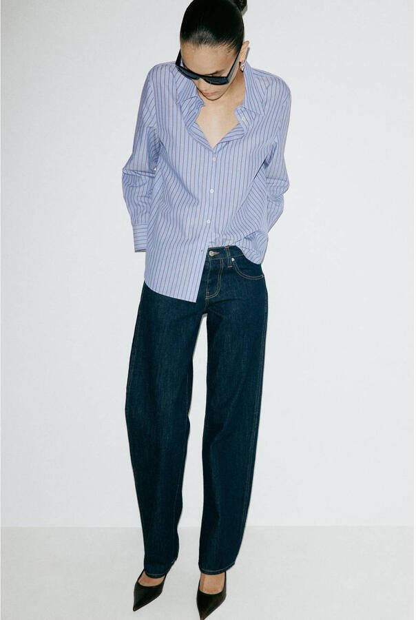 Mango blouse lichtblauw