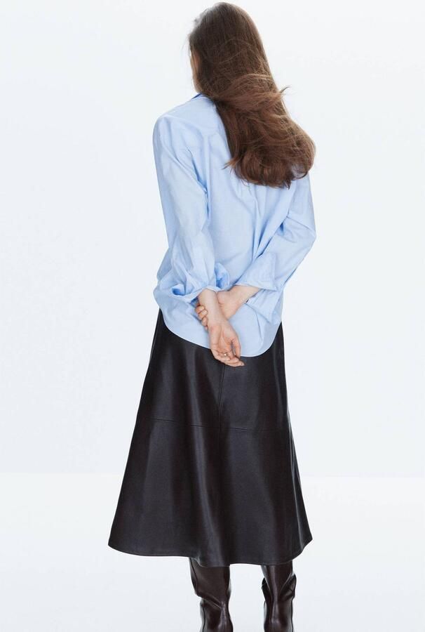 Mango blouse lichtblauw - Foto 2