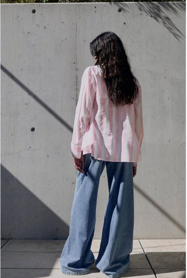 Mango blouse lichtroze - Foto 3