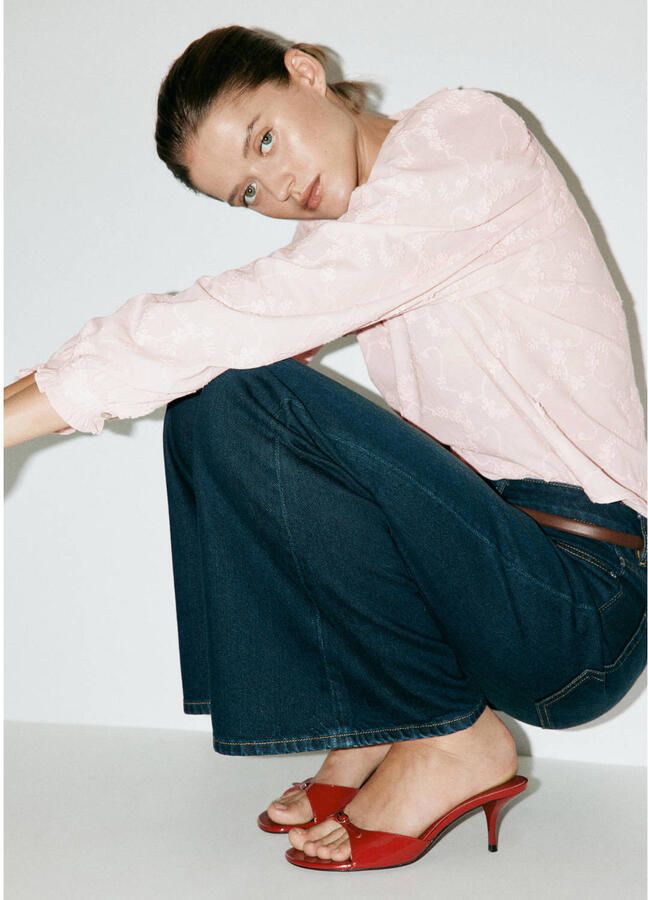 Mango blouse lichtroze - Foto 2