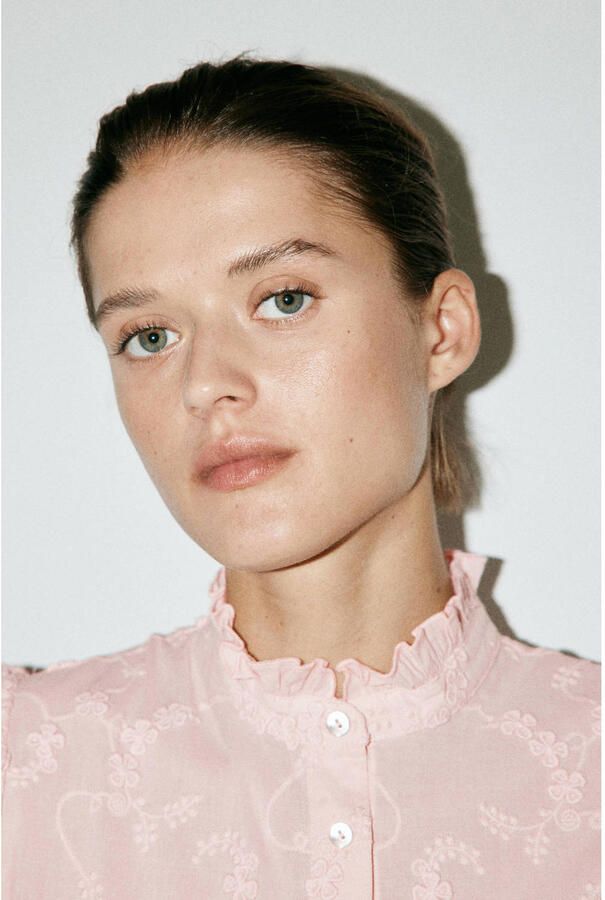 Mango blouse lichtroze - Foto 3