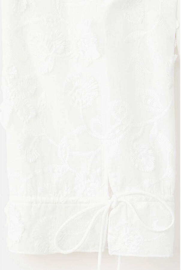 Mango blouse met borduursels ecru - Foto 3