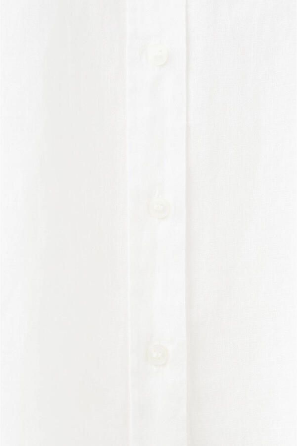 Mango blouse met linnen wit - Foto 2
