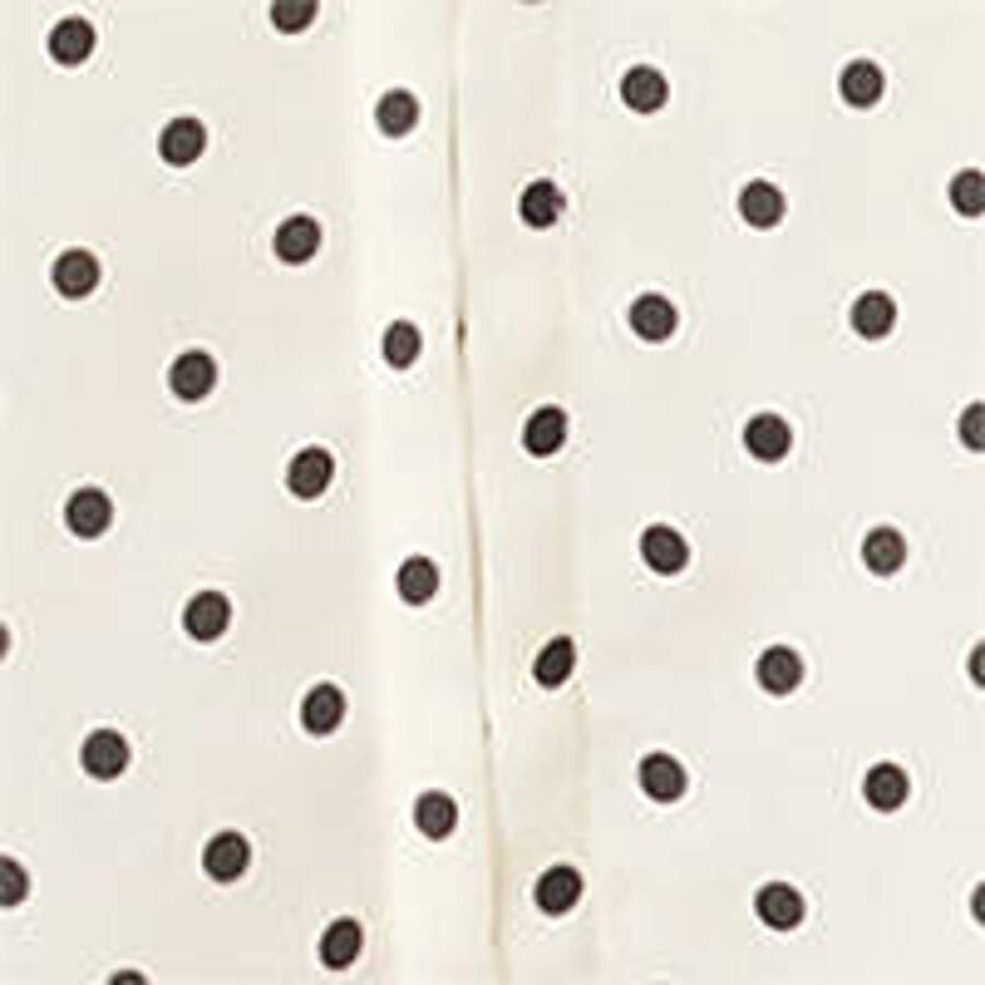 Mango blouse met stippen en ruches wit - Foto 2