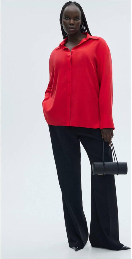 Mango blouse rood